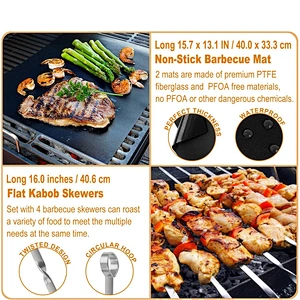 26PCS Grilling Tools Set Grill Accessories Set Outdoor Grill Utensils Set