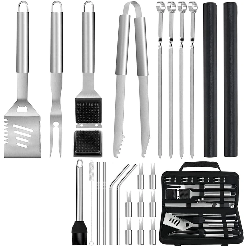 26PCS Grilling Tools Set Grill Accessories Set Outdoor Grill Utensils Set